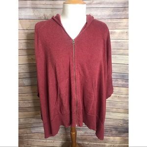 Eileen Fisher Oversized Hooded Zip Up Jacket